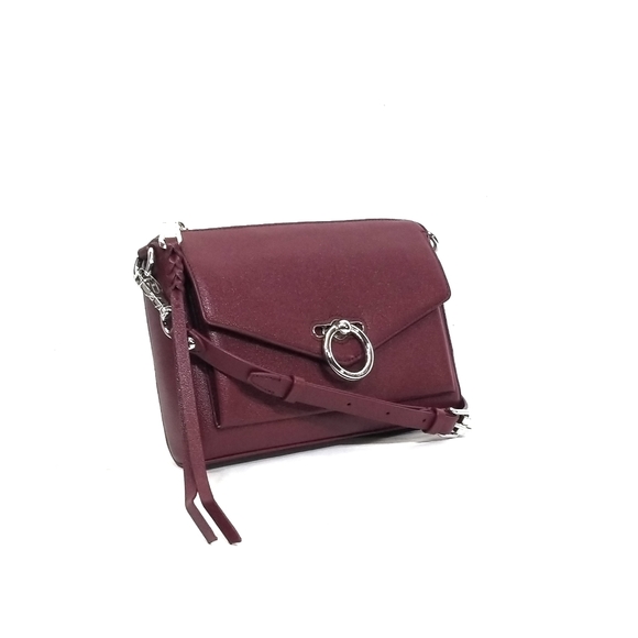 Rebecca Minkoff Jean Mac Crossbody Bag in Pinot Noir Burgundy - Picture 6 of 16